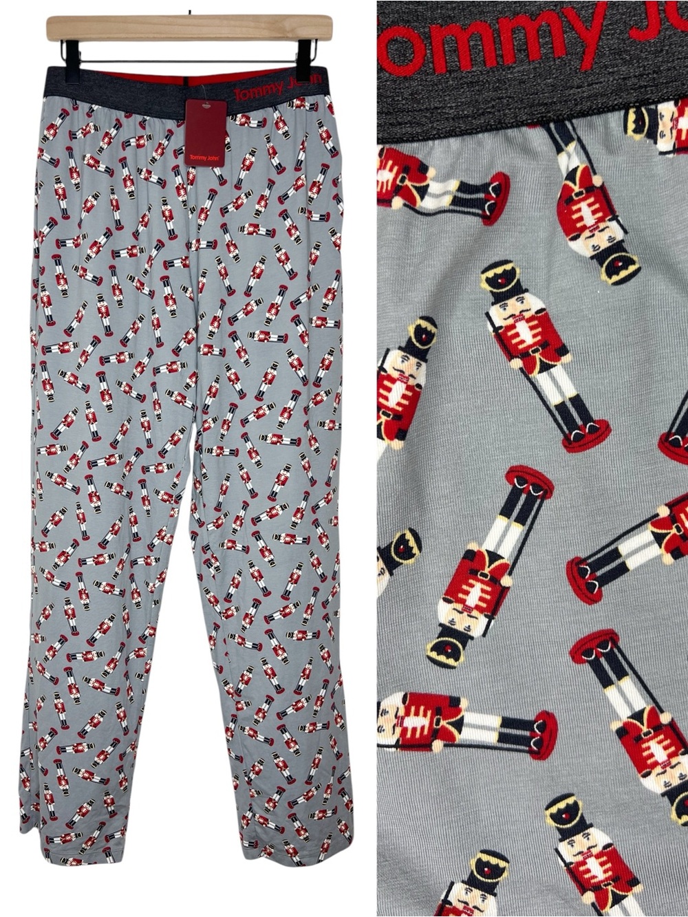 Tommy John Womens Cool Cotton Lounge Pants Nutcracker size Medium 33” Inseam NWT
